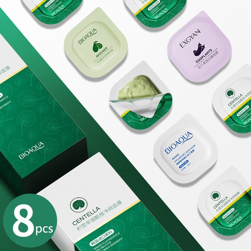 Dust Mask Construction - 8 Buah Masker Lumpur Centella Anti-jerawat