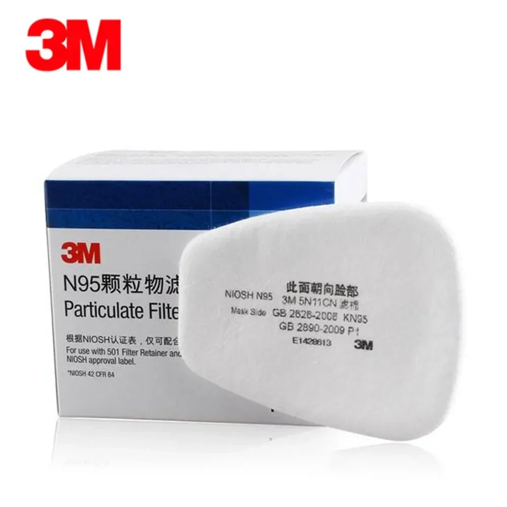 Dust Mask Construction - 10 Buah/Kotak 3M 5N11 Filter Katun