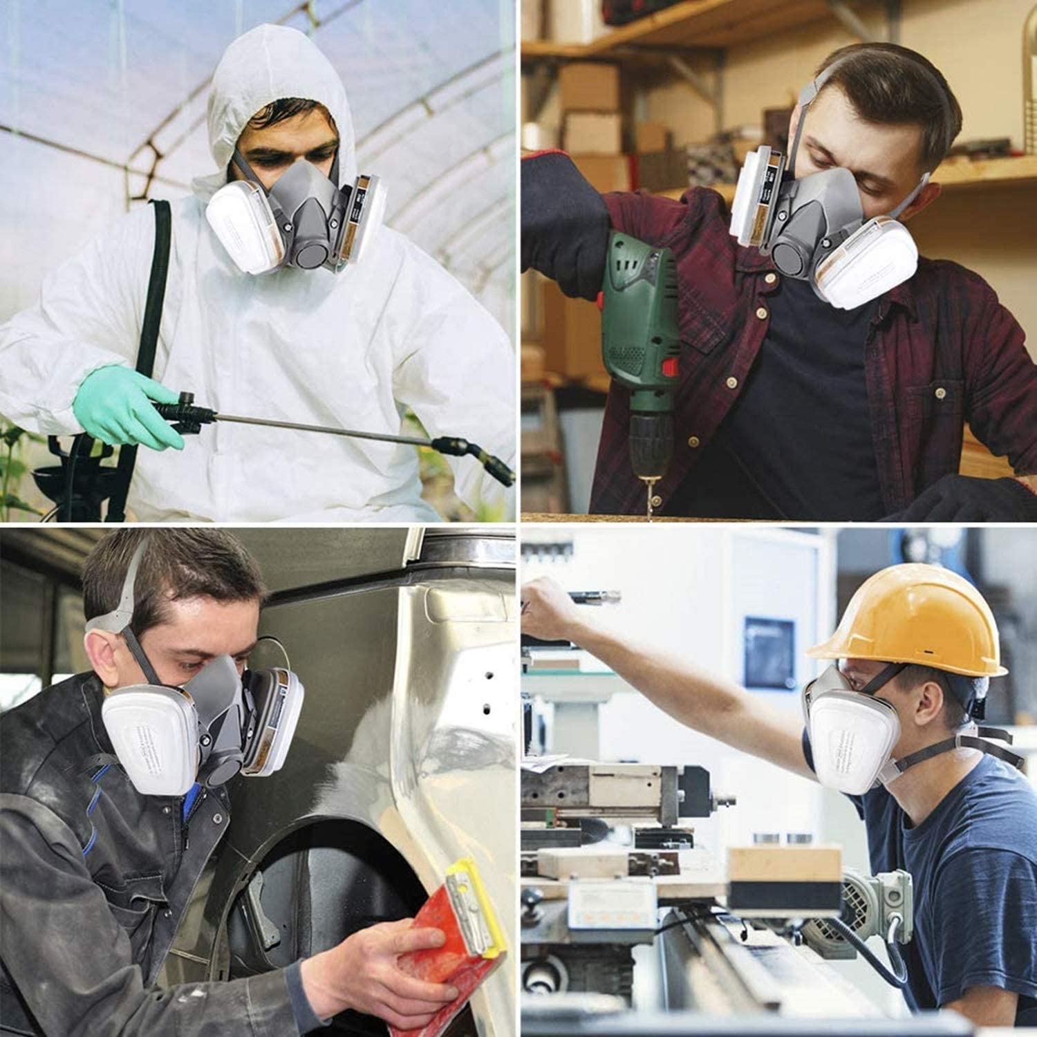 27in1 6200 Masker Gas Debu Set - Dust Mask Construction ulasan dan harga