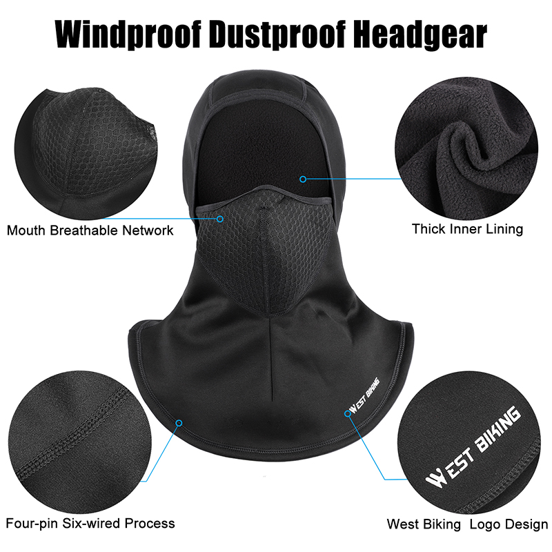 WEST BIKING Balaclava Musim Di - Anti Pollution Mask ulasan dan harga