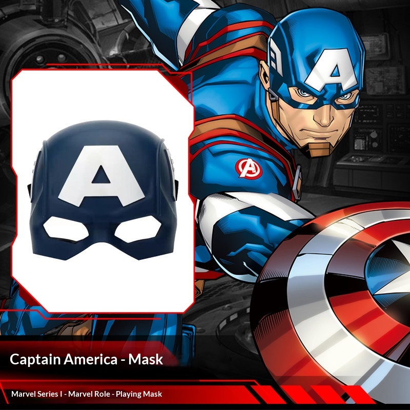 Topeng ZD Marvel Captain Ameri - Kids Face Mask ulasan dan harga